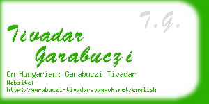 tivadar garabuczi business card